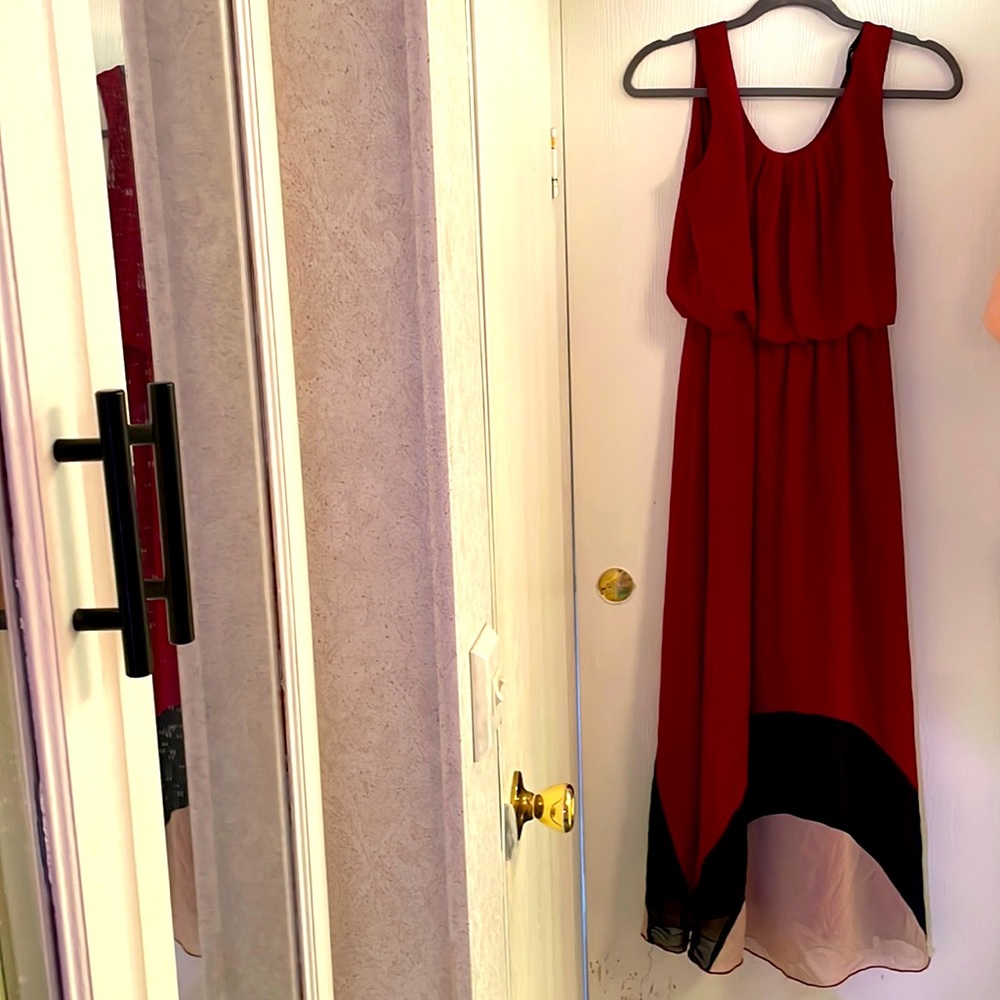 Sweet Storm color block Maxi Dress